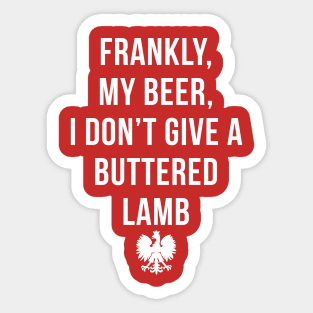 Dyngus Day Buttered Lamb Sticker